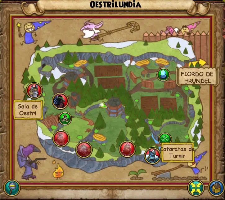 Mapa Oestrilundia
