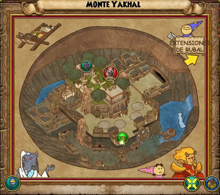 Mapa Monte Yakhal