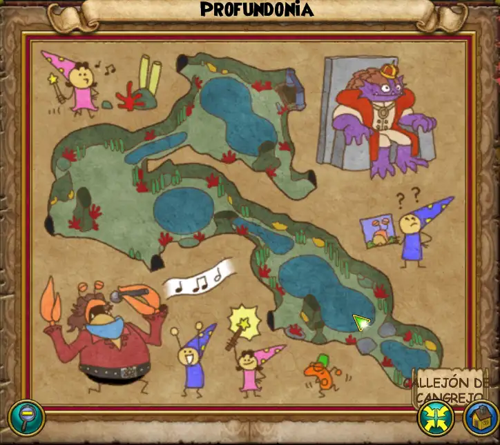 Mapa Profundonia