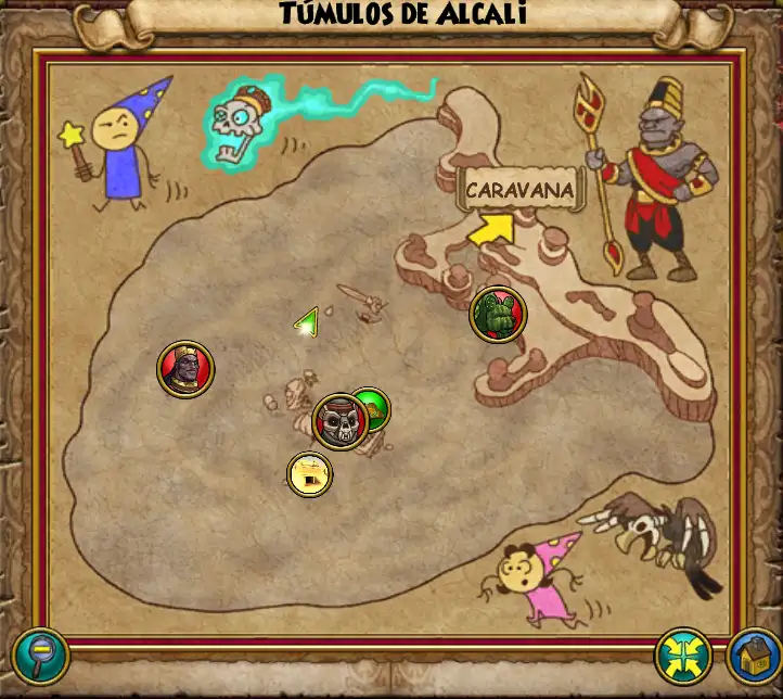 Mapa Túmulos de Alcali