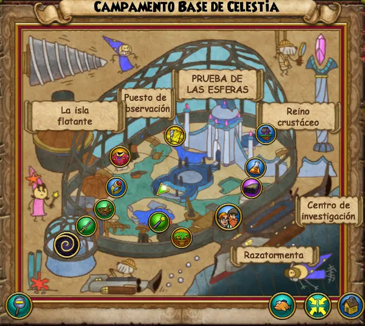 Mapa Campamento Base de Celestia