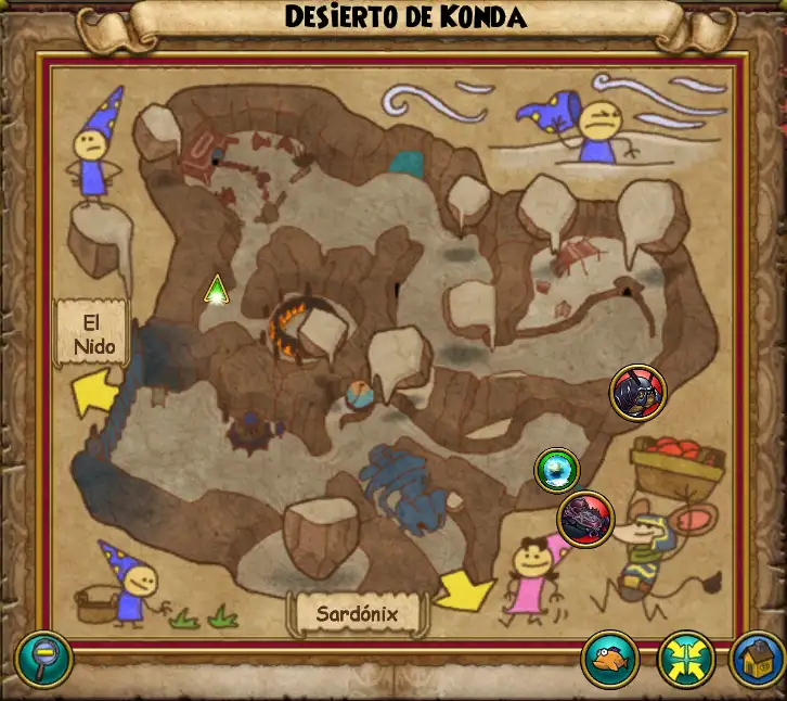 Mapa Desierto de Konda