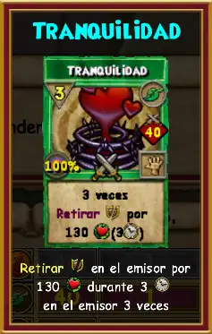 Descripción del conjuro Tranquilidad