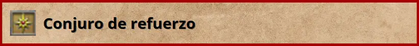 Tipo de conjuro - Refuerzo