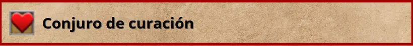 Tipo de conjuro - Curación