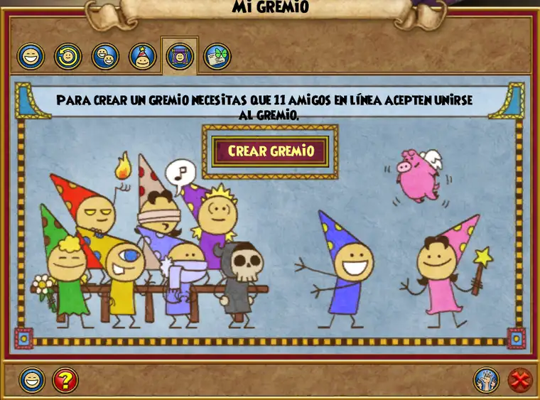 Interfaz de gremio - crear gremio