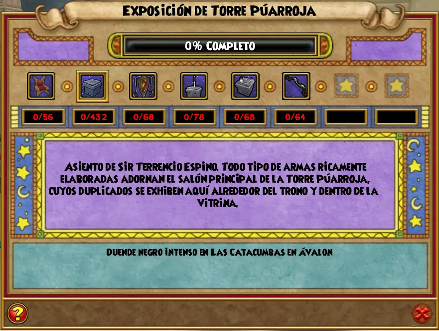 Menú de exposición
