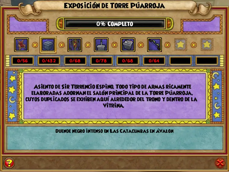 Menú de exposición