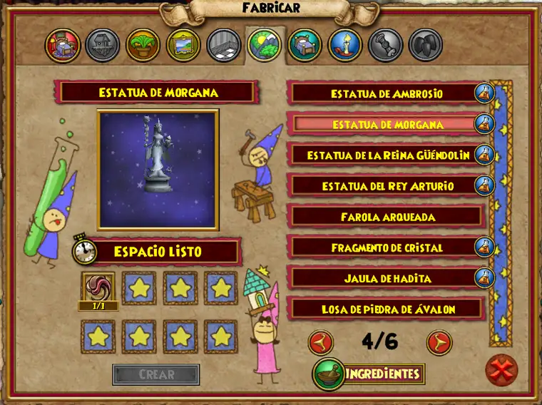 Interfaz de fabricación de Adán Usk