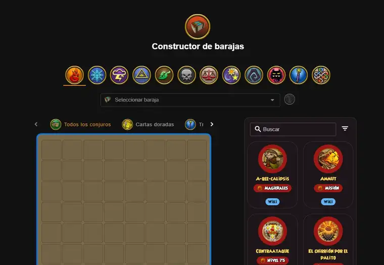 Constructor de barajas