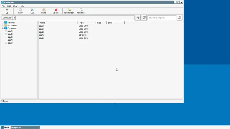 Explorador de archivos de Winlator