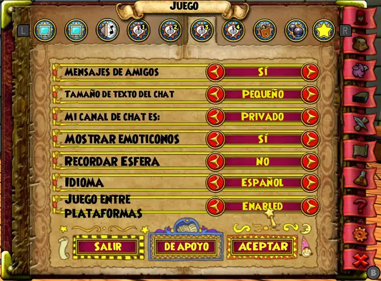 Ajustes de Crossplay de Wizard101 en Consolas