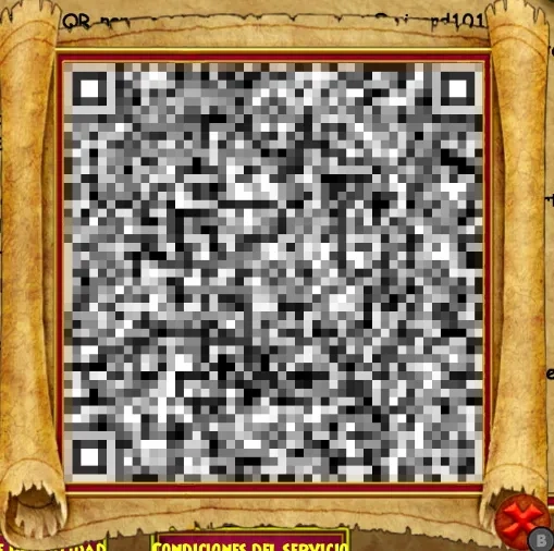 Código QR de apoyo en la versión de Nintendo Switch de Wizard101