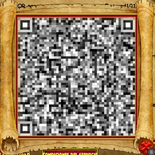 Código QR de apoyo en la versión de Nintendo Switch de Wizard101