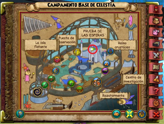 Lagarto Perezoso del Campamento Base de Celestia de Wizard101 para Wizardeo