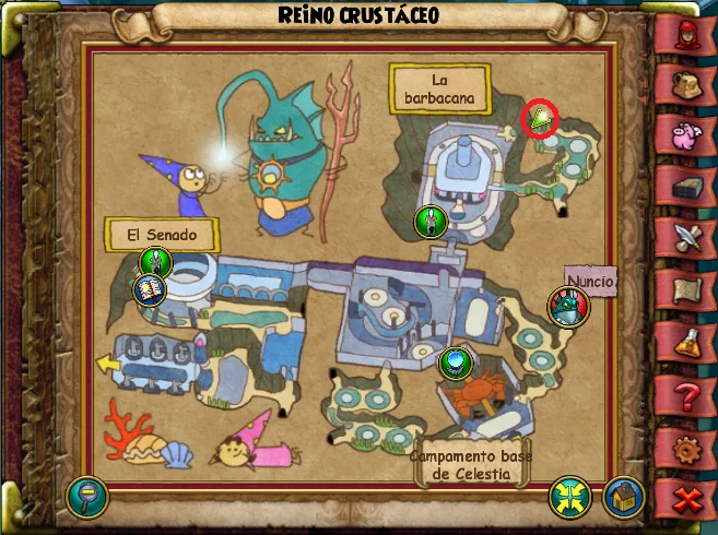 Lagarto Perezoso de Reino Crustáceo de Wizard101 para Wizardeo