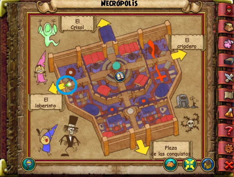 mapa Necropolis