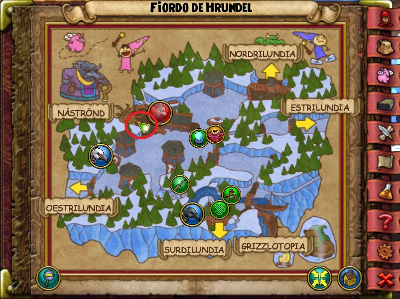 mapa fiordo de hundrel