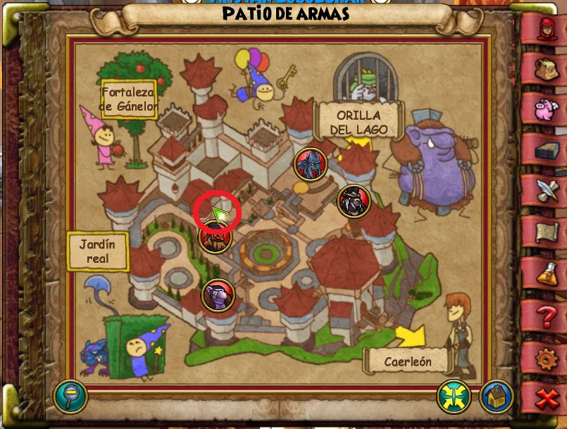 mapa patio de armas