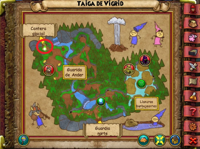 mapa taiga vigrit