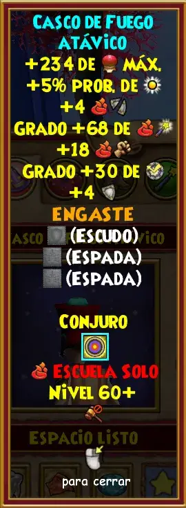 sombrero atávico fuego 60