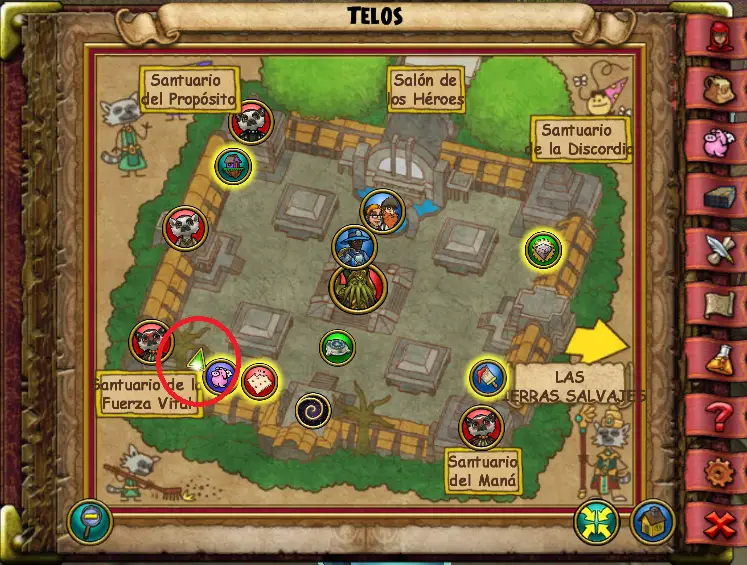 Ubicación de Flor Heroica de Telos de Lemuria de Wizard101 para Wizardeo