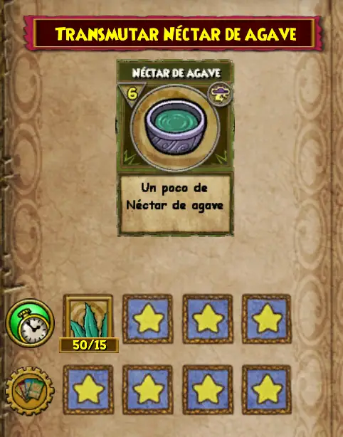 transmutar nectar de agave
