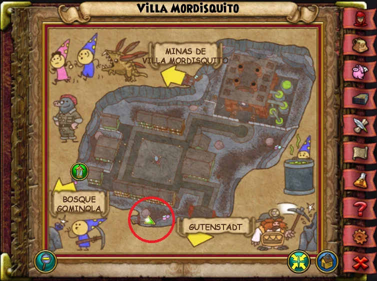 Ubicación de Cabeza de Limón agridulce de Villa Mordisquitos de Caramelia de Wizard101 para Wizardeo